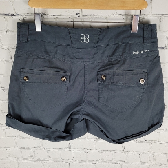 BLURR | rolled hem ripstop shorts - Picture 3 of 7